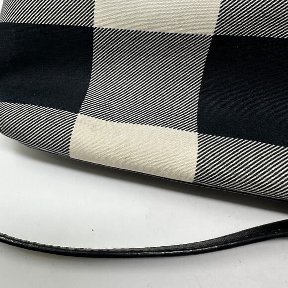 Kate Spade Cameron Street Shoulder Bag Balck Cream Plaid Margot *READ - Picture 4 of 13
